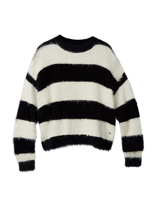 Se Calvin Klein Jeans Pullover  sort / uldhvid ved About You