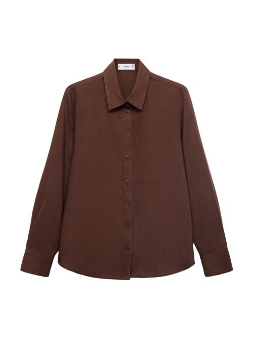 MANGO Bluse 'LINO'  brun