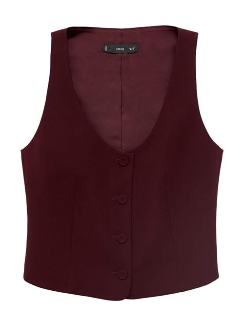 MANGO Jakkesætsvest 'IGUANA'  bordeaux