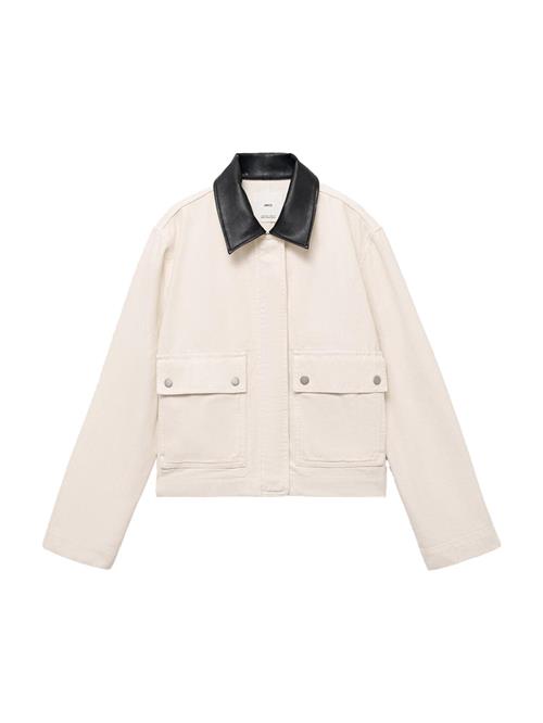 MANGO Overgangsjakke 'AMELIA'  lysebeige / sort