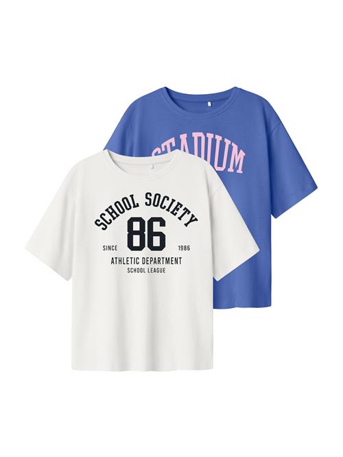 NAME IT Bluser & t-shirts 'NKFLAISA'  blå / lyserød / sort / hvid
