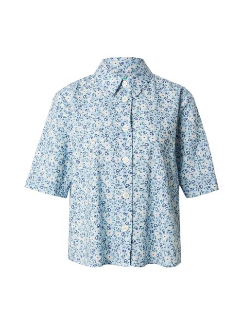 UNITED COLORS OF BENETTON Bluse  marin / dueblå / lyseblå / hvid