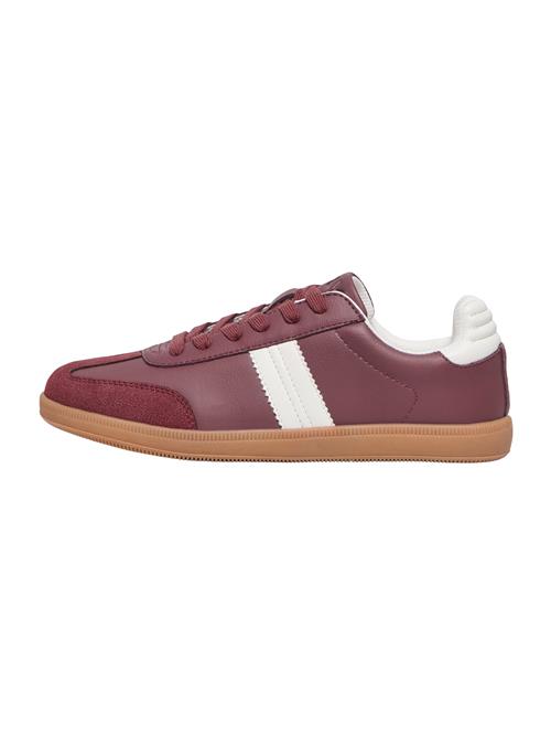 ONLY Sneaker low 'ONLAmber'  burgunder / hvid