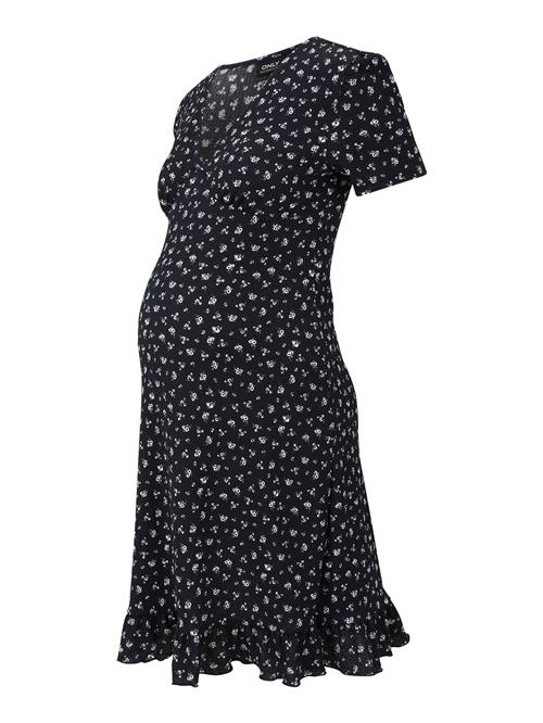 Se Only Maternity Sommerkjole 'OLMBill'  mørkeblå / hvid ved About You