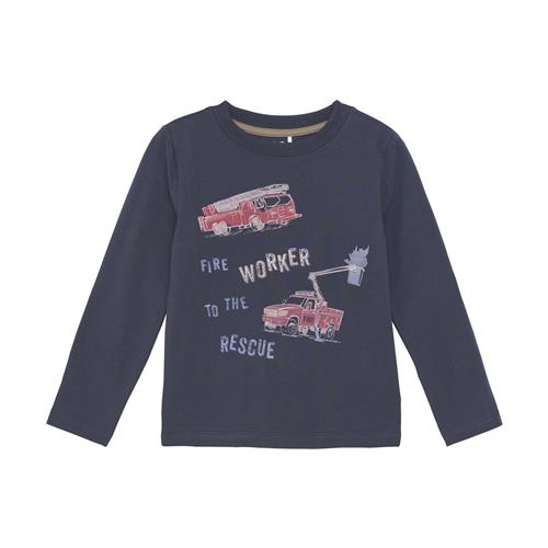 Minymo Langærmet T-shirt Parisian Night  128 cm    128 cm  mand