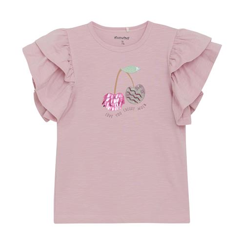 Minymo T-shirt Bleached Mauve  104cm    104 cm  kvinde