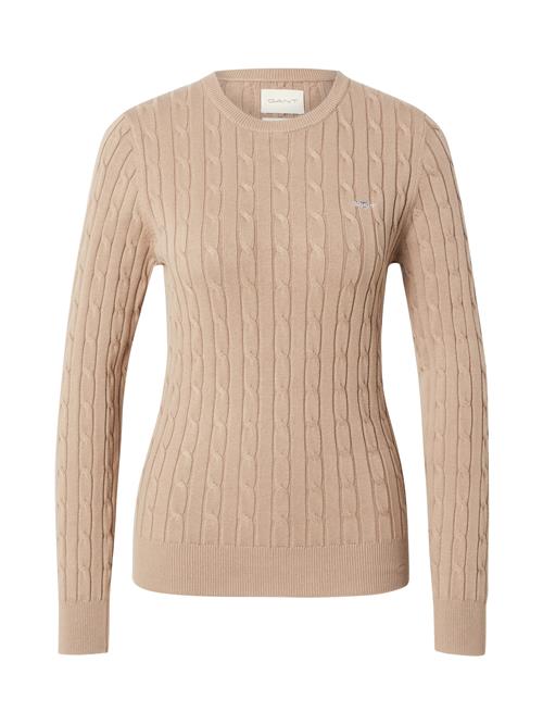 GANT Pullover  taupe / hvid