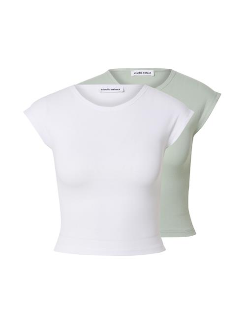 STUDIO SELECT Shirts 'Jasmin'  mint / hvid