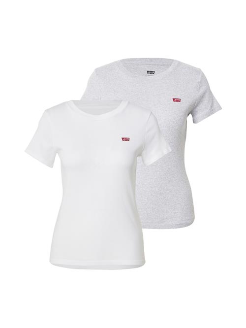 LEVI'S ® Shirts 'Essential Short Sleeve Tee (2-Pack)'  grå / rød / hvid
