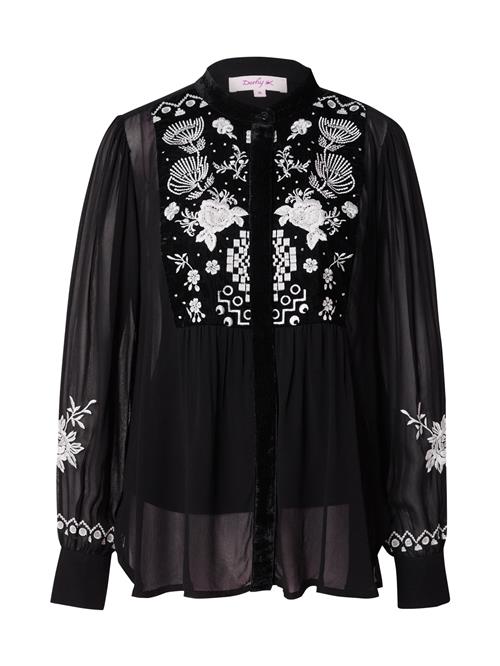 Derhy Bluse 'INDIA'  sort / hvid