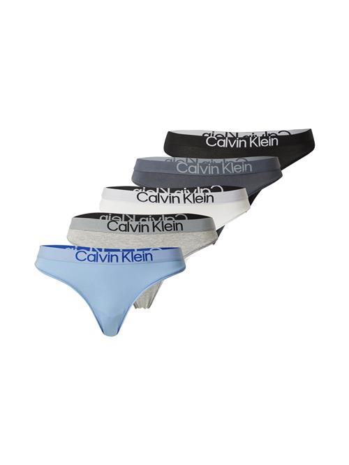 Calvin Klein Underwear String  lyseblå / lysegrå / mørkegrå / sort / hvid