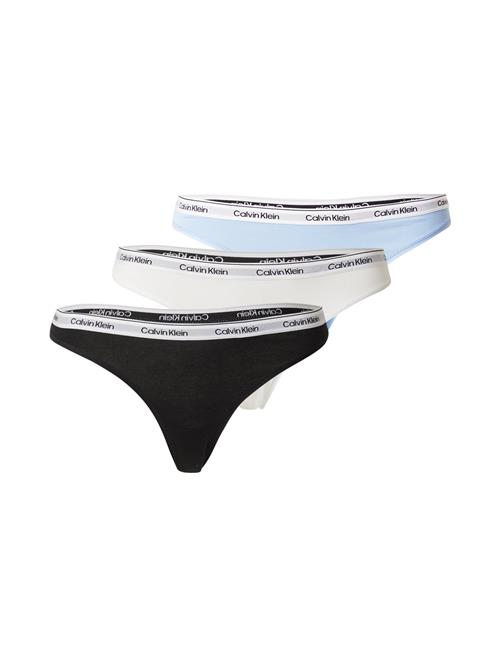 Se Calvin Klein Underwear String  lyseblå / sort / hvid ved About You