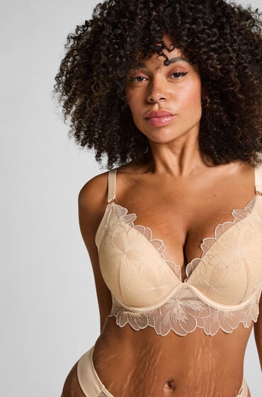 Hunkemöller Formstøbt push-up-bøjle-bh Emilia Gul