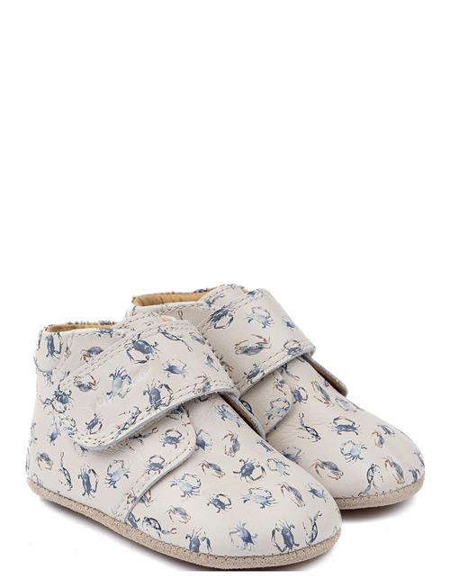 Beginners Velcro Print Pom Pom Blue