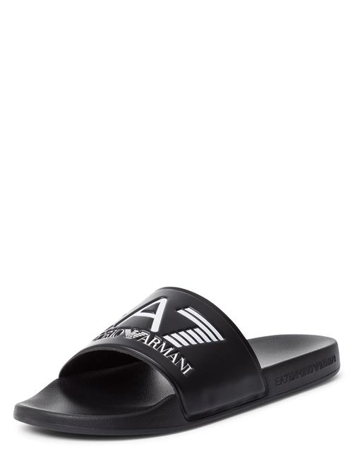 EA7 Emporio Armani Pantoletter  sort / hvid