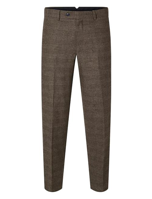 Se Slhslim-Reed Wool Trs Noos Selected Brown ved Booztlet