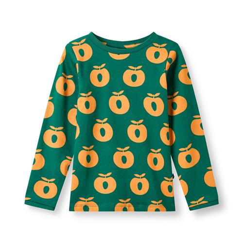 Småfolk Elstar Long-Sleeved Top with Apples Cedar tree Cedar tree-2-3 Y  Grøn  2-3 år  mand