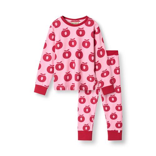 Småfolk Jubilee Nightwear Set with Apples Pink lilac Pink lilac-4-5 Y  Lyserød  4-5 år  kvinde