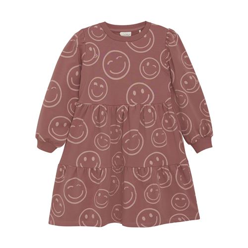 Minymo GOTS Sweatshirt-kjole Aop Withered Rose  98 cm    98 cm  kvinde