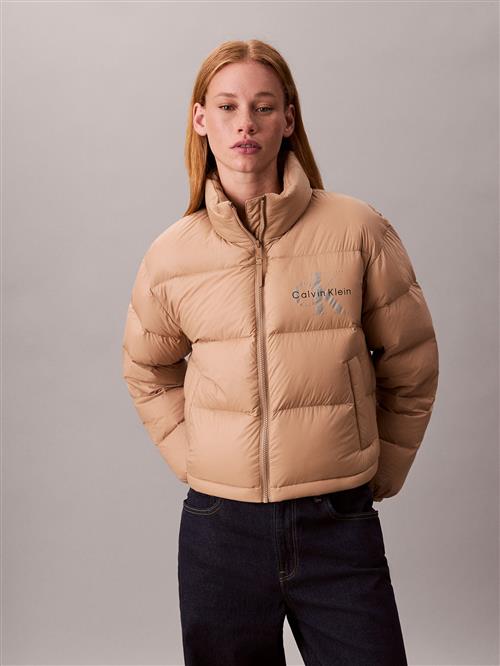 Calvin Klein Jeans Overgangsjakke  cappuccino / sort / sølv