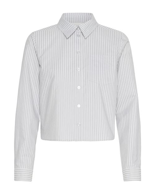 My Essential Wardrobe Bluse 'Jean'  sort / hvid