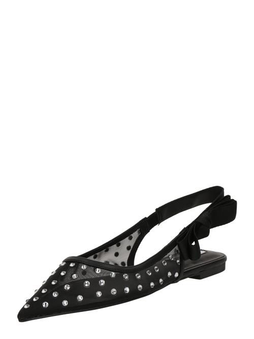 STEVE MADDEN Ballerinasko med rem 'Olyvia-R'  sort / sølv