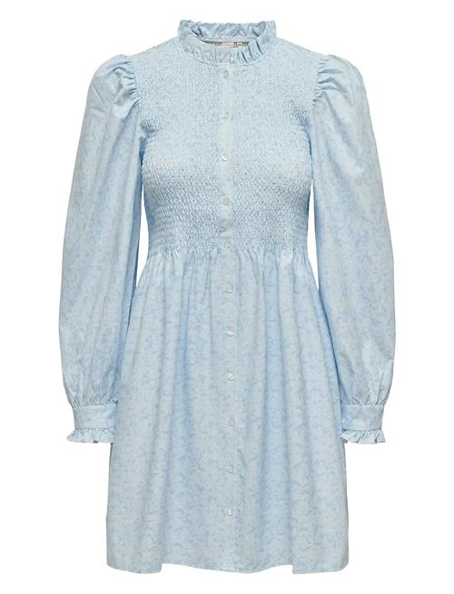 Onlpi Aspen L/S Smock Dress Wvn Cs ONLY Blue