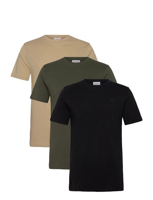 3-Pack Tee With Flag Print S/S Lindbergh Patterned