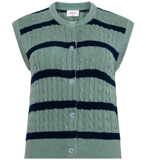 Grunt Vest - Strik - GrLine - Dust Green/Navy