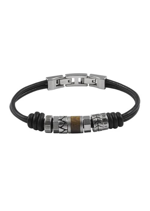 Se FOSSIL Armbånd  mørkebrun / sølv ved About You