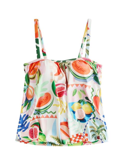 Next Tankini-overdel  azur / citron / melon / hvid