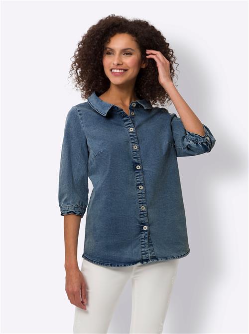 Se heine Bluse  blue denim ved About You