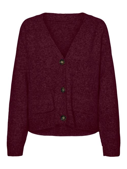 Se VERO MODA Cardigan 'VMBOOM'  vinrød ved About You
