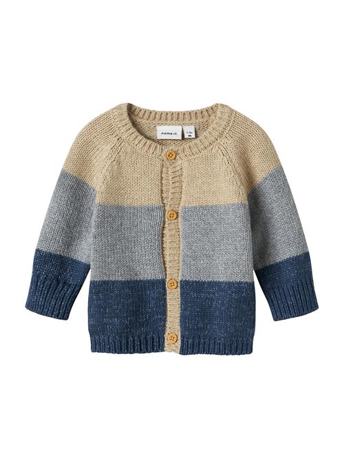 NAME IT Cardigan 'NBMNoller'  sand / pastelblå / mørkeblå