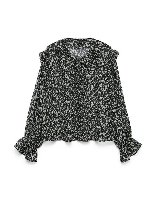 VERO MODA Bluse 'VMPETRA'  sort / hvid