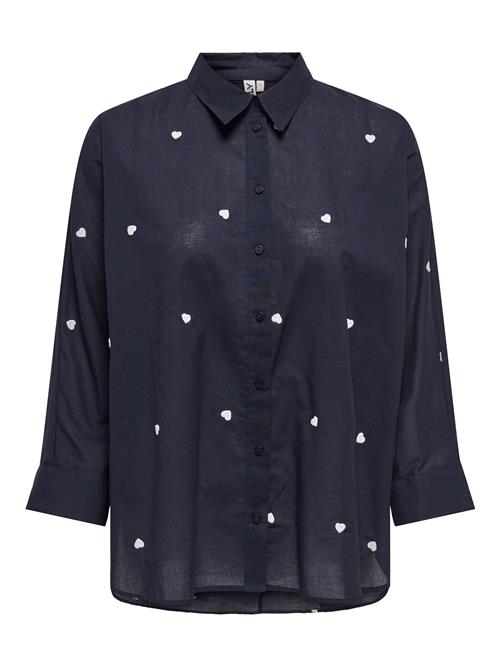 ONLY Bluse 'ONLNEW'  blå / hvid
