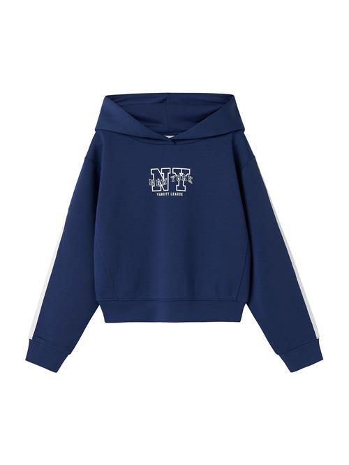 NAME IT Sweatshirt 'NKFNAPES'  navy / hvid