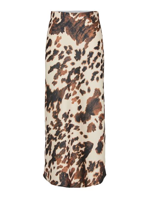 YAS Nederdel 'YASPELLA'  creme / karamel / mørkebrun
