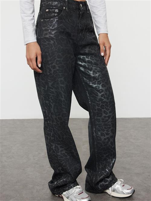 Trendyol Jeans  antracit / sort / sølv