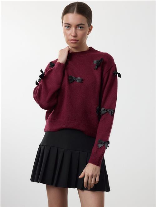 Trendyol Pullover  bordeaux / sort