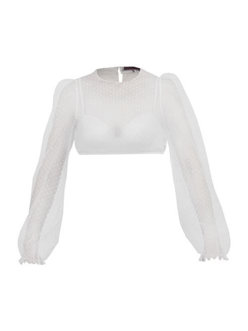MARJO Dirdnl-bluse 'Kinding'  hvid