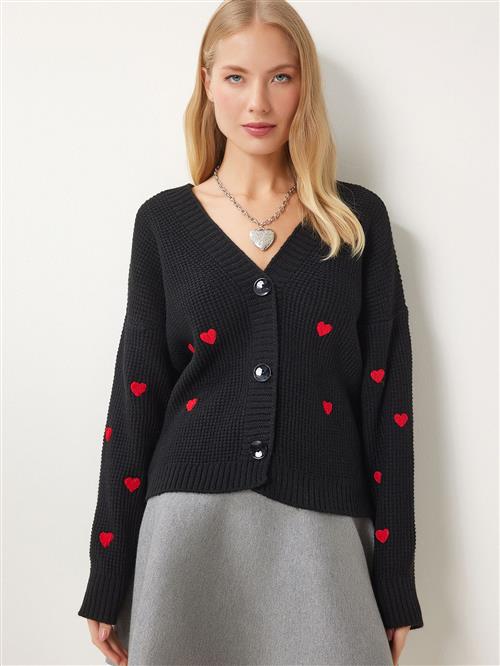 Happiness Istanbul Cardigan  rød / sort