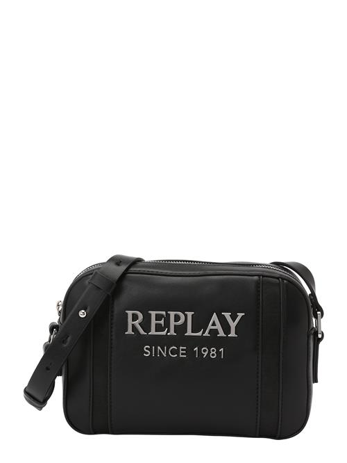 REPLAY Skuldertaske  taupe / sort