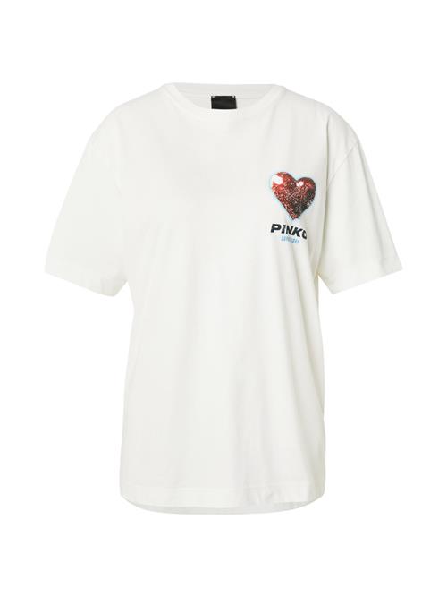 PINKO Shirts 'STREPITOSO'  lyseblå / rød / sort / hvid
