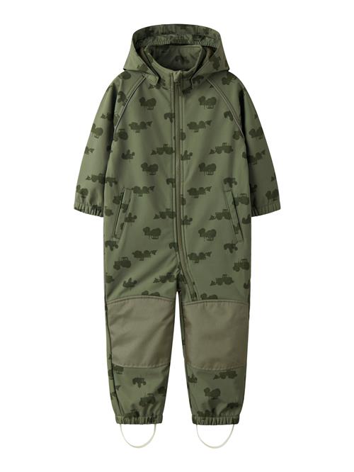 NAME IT Softshell Suit Alfa08 Dusty Olive Tractor