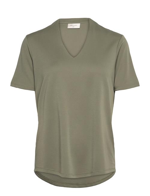 Blouse From Freequent In A Soft Material. The Blouse Has A Simple Silhouette Wit FREE/QUENT Khaki