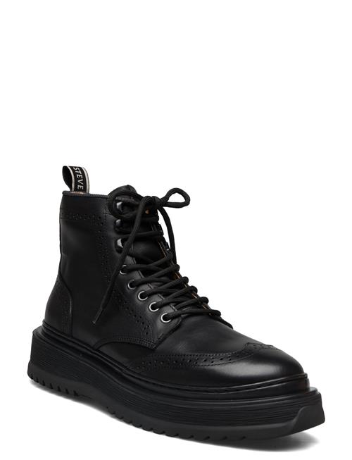 Slack Brogue U Black Grain Sneaky Steve Black