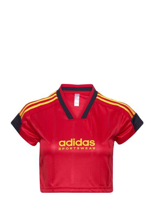 Tiro Cut 3 Stripes Cropped Jersey Adidas Sportswear Red