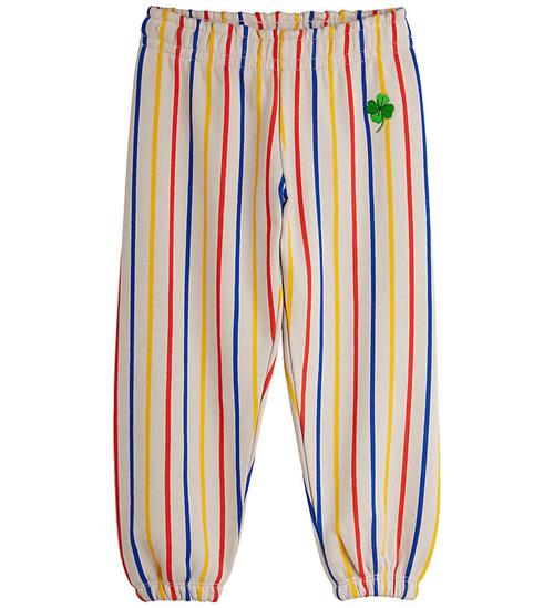 Mini Rodini Sweatpants - Clover - Grå m. Striber