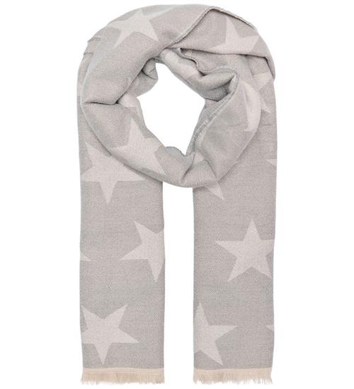 Kids Only Tørklæde - strik - KogBrina - Light Grey Melange/Stars